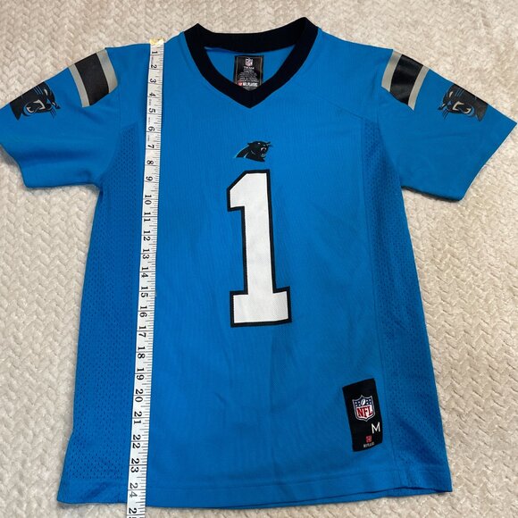 NFL Carolina Panthers Cam Newton #1 Football Youth Jersey Size Medium - Picture 5 of 9